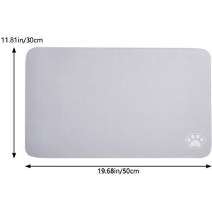 Washable Diatom Mud Pet Feeding Mat With Nonslip Bottom by Livingandhome
