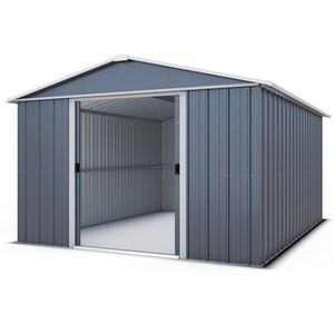 Yardmaster Castleton Metal Shed - Anthracite / 396cm by Yardmaster