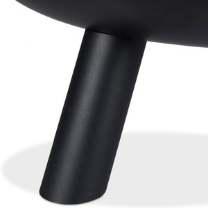 Fire Pit Bowl with Lid Outdoor - Black