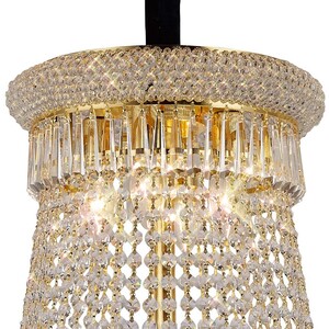 Alexandra Ceiling Pendant Chandelier 20 Light French Gold, Crystal - Gold