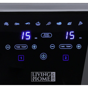 Smart Dual Drawer Energy-Saving Air Fryer by Livingandhome