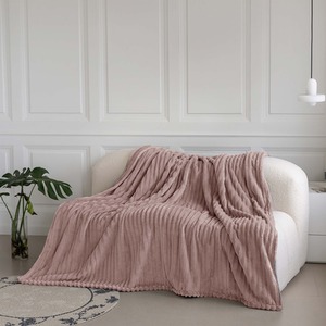 Snug Soft Chunky Ribbed Cord Plush Throw Blanket by Velosso