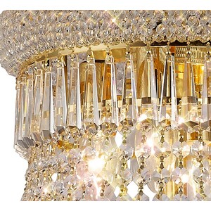 Alexandra Ceiling Pendant Chandelier 20 Light French Gold, Crystal - Gold
