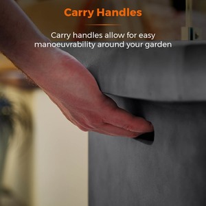 Magna Rectangular Gas Fire Pit Low - Grey by Tower