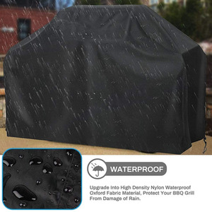Waterproof Barbecue Grill Cover - Black by Furniture One