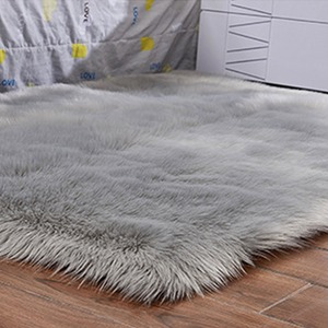 Luxury Soft Rectangle Shaggy Rug - Grey / 5.5CM / 90cm by Livingandhome