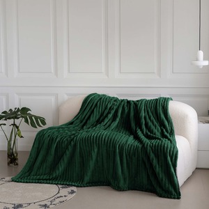 Snug Soft Chunky Ribbed Cord Plush Throw Blanket by Velosso