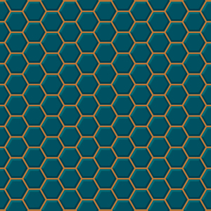 Contour Hexagon Wallpaper - Green by Contour