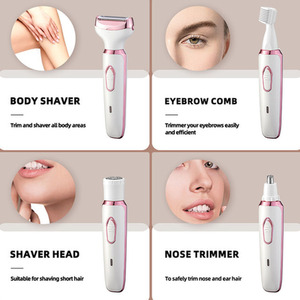 Ultimate 4-in-1 Women's Electric Shaver - Pink