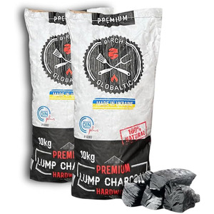 Premium Hardwood Lumpwood Birch Charcoal 10kg - Black / 2 by Birch Globaltic
