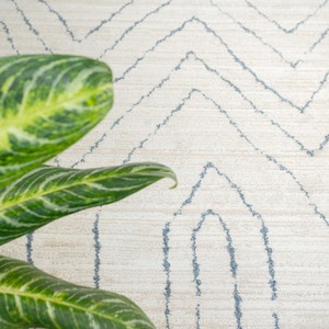 Beige Abstract Chevron Moroccan Berber Area Rug by The Rug House