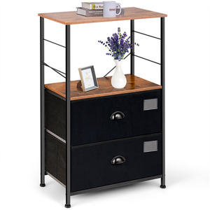 Costway Multipurpose Storage Cabinet-Black - Black by Costway