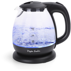 Small Glass Kettle - Black by Aigostar