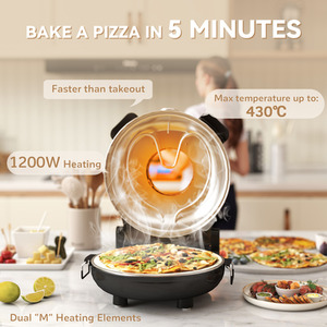 HOMCOM Pizza Oven - Red by HOMCOM