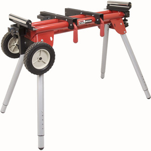 Lumberjack Universal Mitre Saw Stand Folding and Adjustable Legs with Extensions - Red by Lumberjack