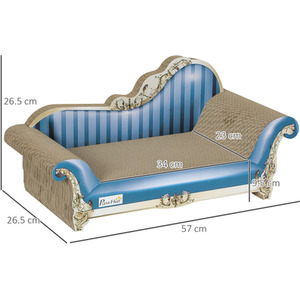 PawHut 2 in1 Cat Scratching Board - Blue by PawHut