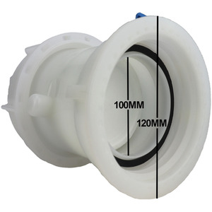 IBC S100x8 (3 inch) Female to Replacement IBC Outlet - White by DNA PACKAGING LTD