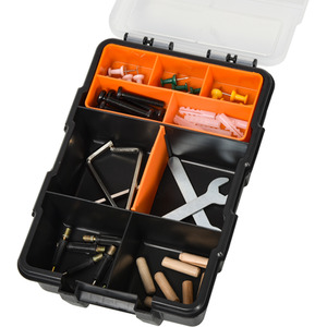 DURHAND DURHAND Set of 4 Plastic DIY Tool Storage Boxes - Orange and Black by DURHAND