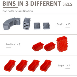 DURHAND 44 Pieces On-Wall Garage DIY Storage Unit - Grey by DURHAND