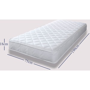 Wellington Memory Foam Sprung Mattress - White / Small Single by Starlight Beds