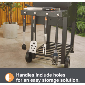 BBQ Tool Set and Storage Case 5 Piece - Black by VonHaus