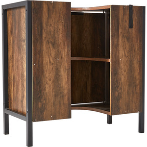 Double-door MDF Under Sink Cabinet - Brown by lifeideas