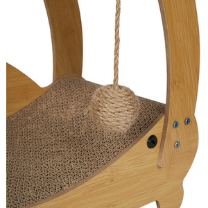 Kidkid Cat Scratcher Bed Cardboard Lounger with Toy Ball - As shown in the Picture by Kidkid