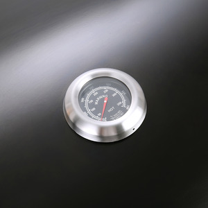 Outdoor Gas BBQ Grill Trolley With Side Shelf - Black / 130cm by Livingandhome