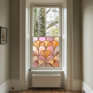 Erula Art Deco Stained Glass Privacy Window Film