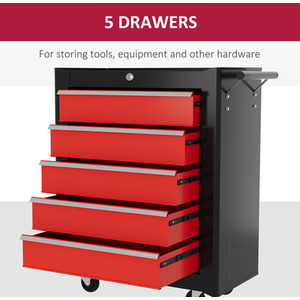 HOMCOM 5 Drawer Tool Storage Cabinet by HOMCOM