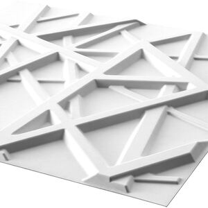 3D Wall Panels - White / Olivia Design by WALPLUS