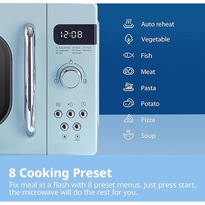 800W 20L Retro Microwave Oven with LED Display by Comfee