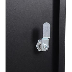 Metal Wall Mounted Lockable Pegboard Tool Cabinet - Black / 2 by Livingandhome