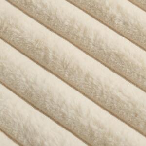 Faux Fur Thick Rib Throw by OHS