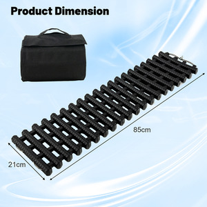 2 Pack Tyre Traction Mats - Black by Costway