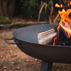 Cast Iron Classic Garden Firepit - Black by Harbour Housewares