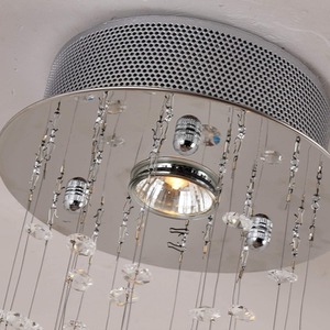 HOMCOM Ceiling Chandelier - Silver by HOMCOM