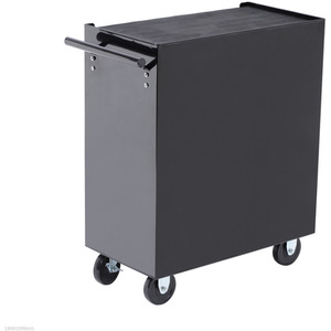 HOMCOM 5 Drawer Tool Storage Cabinet - Black & Silver by HOMCOM