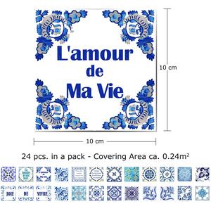 Walplus Wall Tiles Stickers by WALPLUS