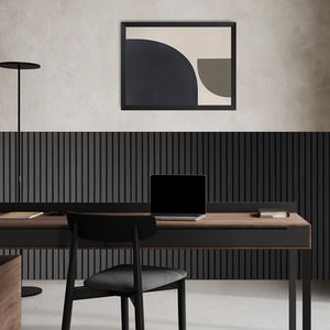 Fuse Acoustic Wooden Wall Panel in Charcoal Oak, 1.2m x 0.6m - Charcoal oak finish by Fuse