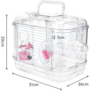 Transparent Hamster Cage by Livingandhome