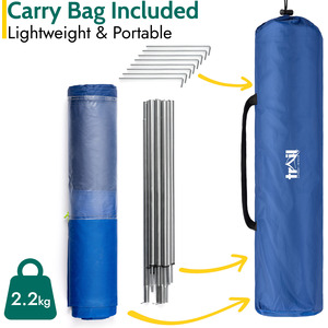 Metal Poled Camping Windbreak by Trail