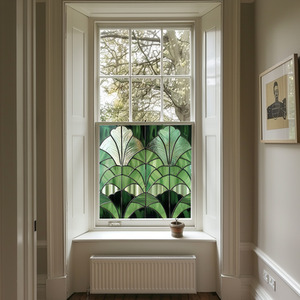 Badesi Art Deco Stained Glass Privacy Window Film by Creative Printing Solutions