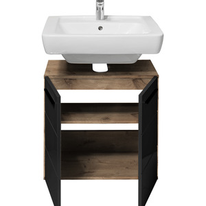 Vista Under Sink Cabinet - Black by Julian Bowen