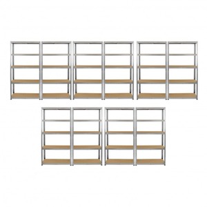 Monster Racking 10 x Galwix Galvanised Steel Shelves, 90cm Wide - Silver by Monster Racking