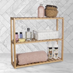 Natural 3 Tier Bamboo Shelves - Wood by Maison & White