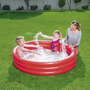 Paddling Pool 3 Ring Kids with Repair Patch - Paddling Pool Classic 152x30cm by Bestway