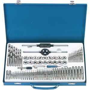 Draper 75 Piece Combination Tap and Die Set Metric and BSP - SILVER by Draper