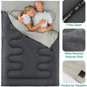 Double 250 GSM Envelope Sleeping Bag - Charcoal by Trail