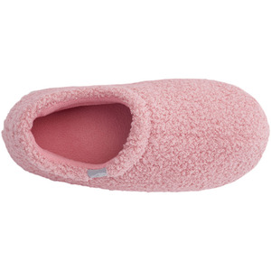 Winter Warm Closed Back Teddy Plush Cotton Slippers - Pinkish by komore